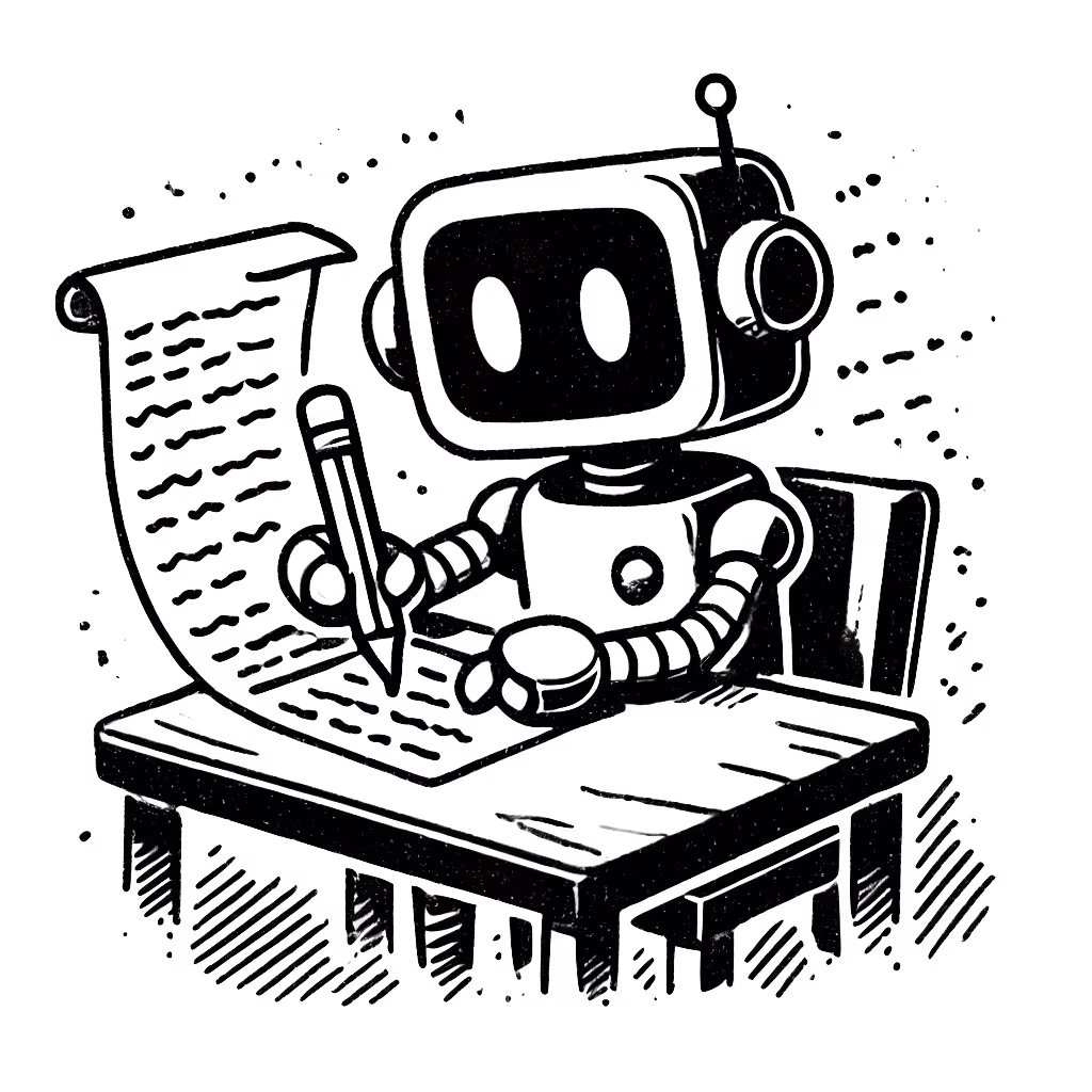 robot doing busy work